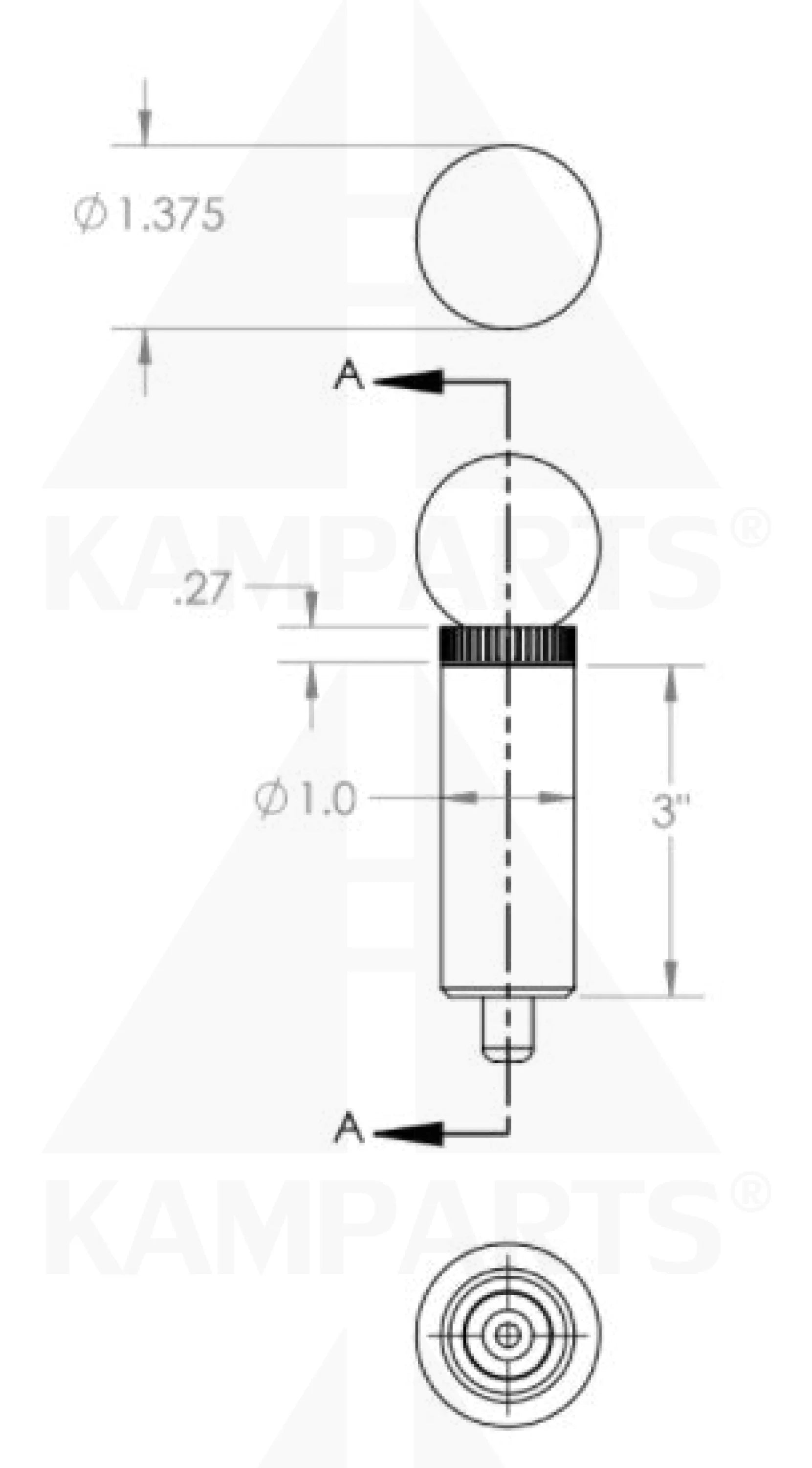 Pop Pin - 3/8” x 3” Long Parts & Components