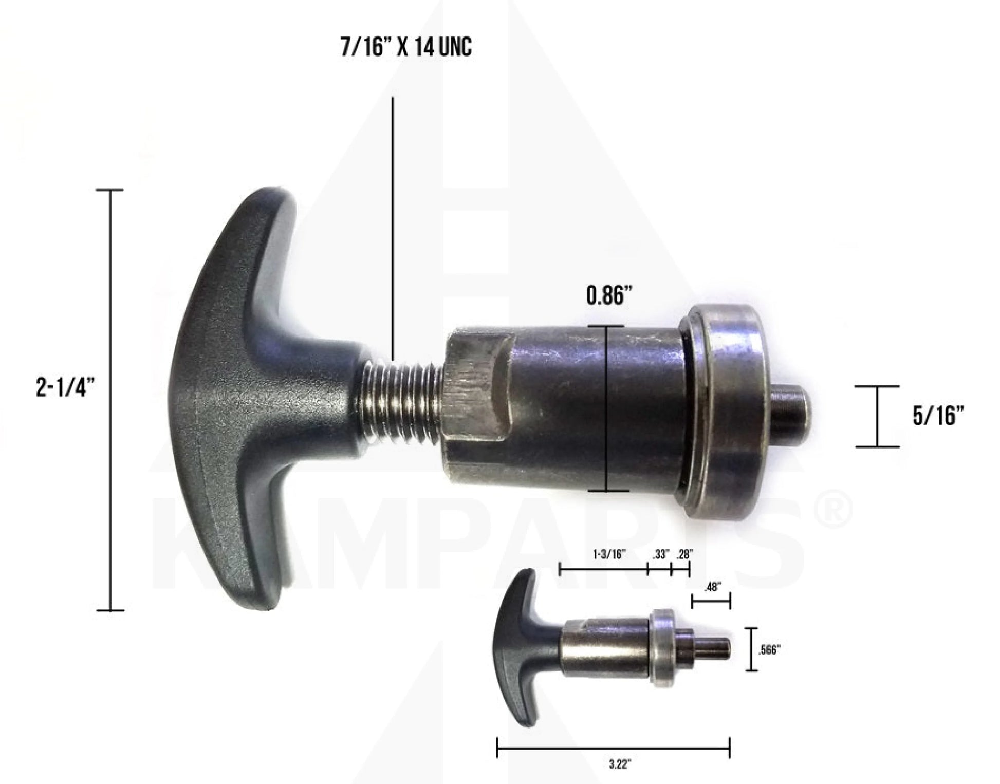Pop Pin - 5/16” T-Type with Concave Nut Parts & Components