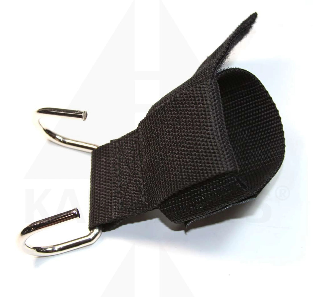 Power Lifting Grips - Heavy Duty. Velcro. Pair Gym Accessories