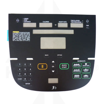 Precor UBK/RBK 635 / 835 Overlay/Keypad Assembly Bike Parts