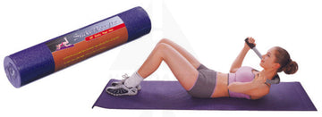 Premium Yoga Mat. 24” x 68” x 6mm Thickness. Blue Fitness Products
