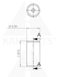 PU Self-Skin Foamed Roller - 8”L x 4”W Parts & Components