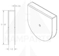 Pulley Bracket - Fits 4-1/2” x 3/8” Bore Pulleys Parts & Components