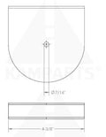 Pulley Bracket - Fits 4-1/2” x 3/8” Bore Pulleys Parts & Components