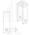 Pulley Bracket - Fits 4” thru 4-1/2” Pulleys. 1” Space x 3/8” Bore Parts & Components