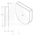 Pulley Bracket - Fits 5” x 3/8” Bore Pulleys Parts & Components