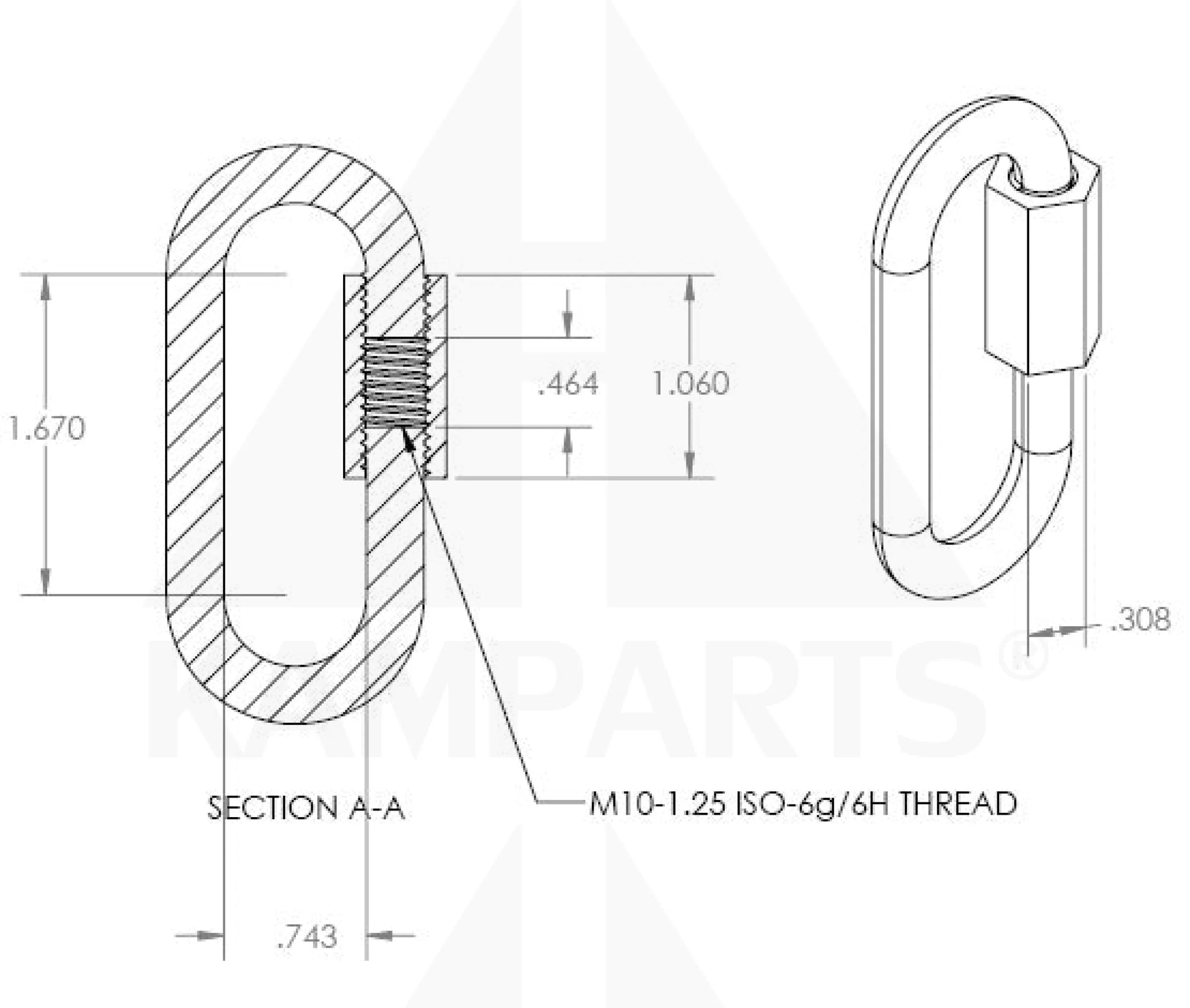 Quick Link - 8mm. Stainless Parts & Components