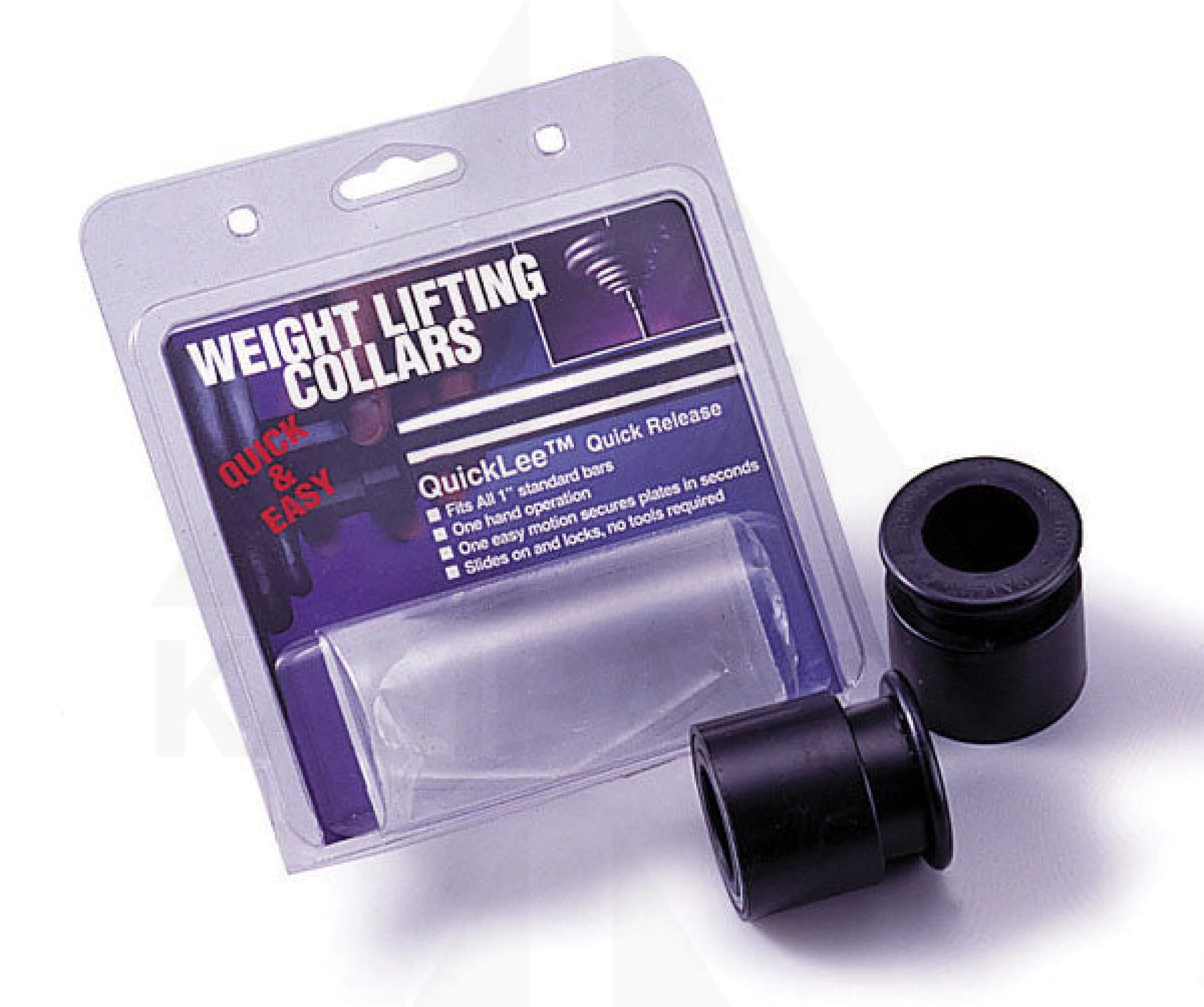 Quicklee Plastic Regular Collar - Fits all Regular 1’’ Standard Bars Bars Weights & Benches
