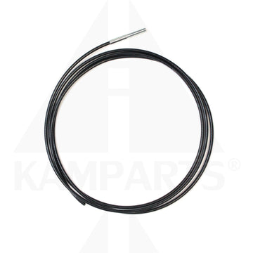 Ready Made Black Cable - 18 Feet - 3/16’’ Coated to 1/4’’ with 3/8’’-16 X 3’’ Threaded Stud Cable-Chain-Belting