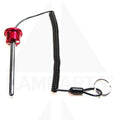 Red Magnetic 3/8” Weight Pin – Aluminum Knob 3-3/4” Length w/ Lanyard Parts & Components