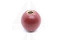 Red Round Knob - With 3/8” Threaded Bronze Insert Parts & Components