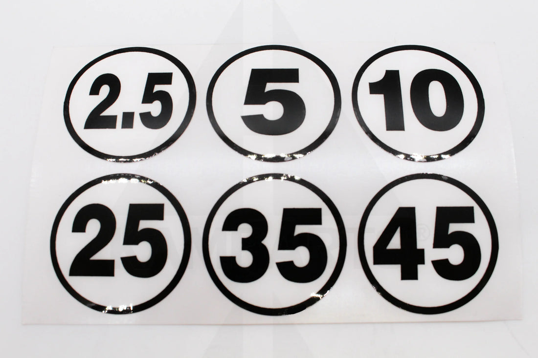 Round Number Stickers. 1-1/2’’ (SOLD EACH) Parts & Components