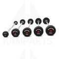 Rubber Barbells - 70-110 LB Set - Straight Handle Functional Training (NEW)