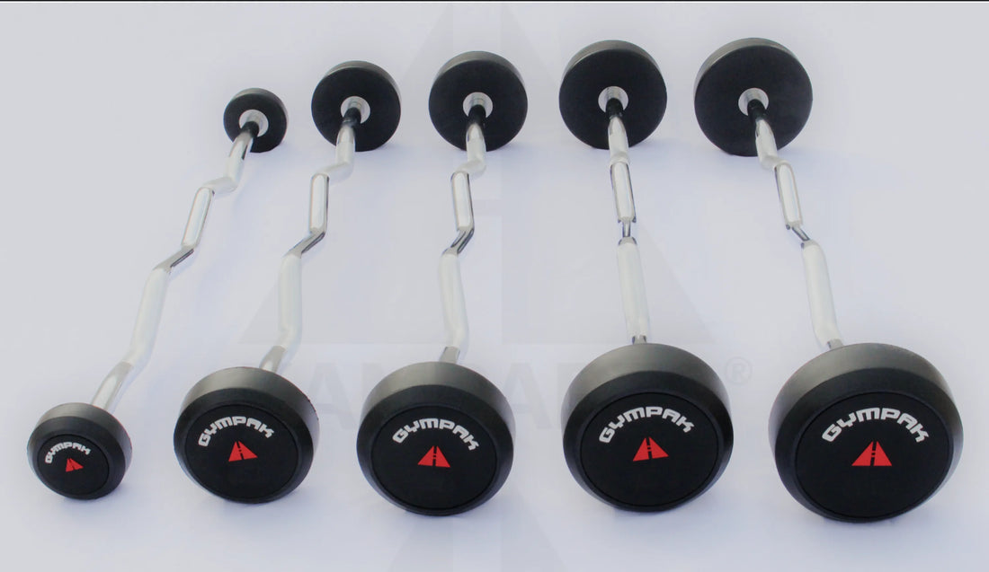 Rubber Barbells -Curl Handle Set - 70-110 LB Set Functional Training (NEW)