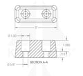 Rubber Bumper - 2” x 5” Parts & Components