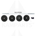 Rubber Bumper Plate Olympic Set 2’’ - 230 LB Bars Weights & Benches