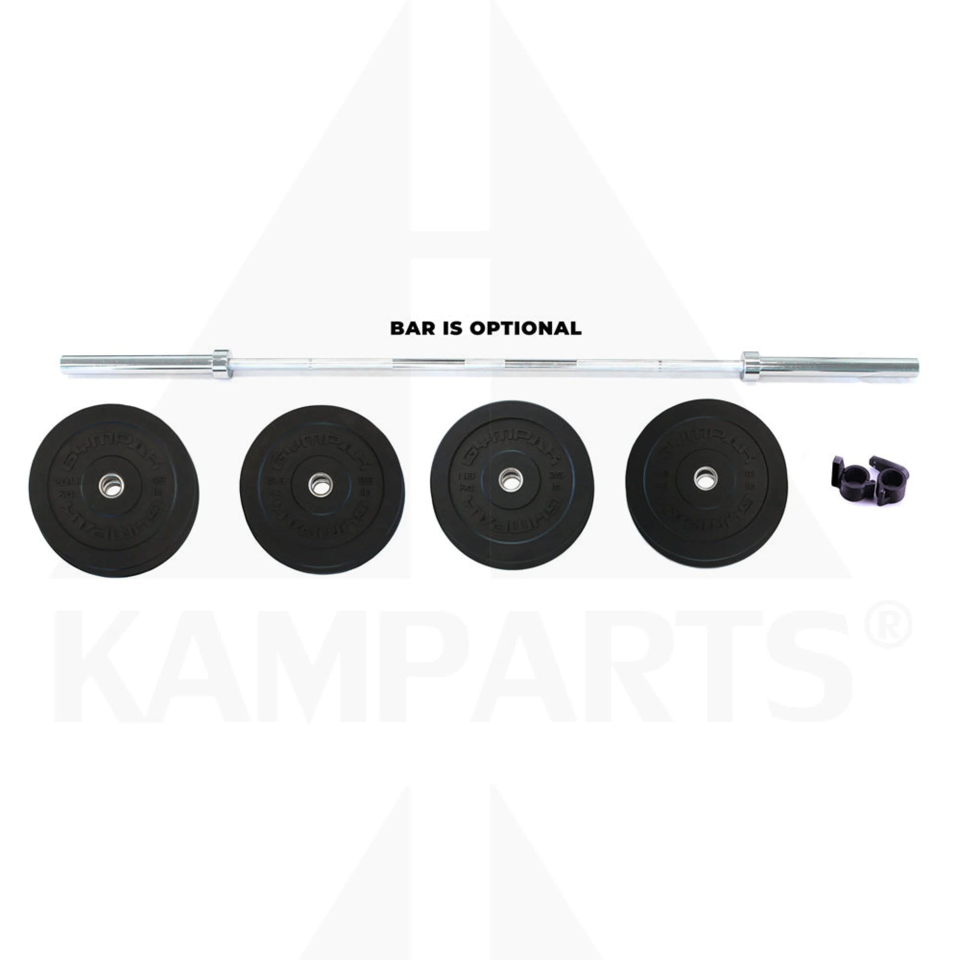 Rubber Bumper Plate Olympic Set 2’’ - 230 LB Bars Weights & Benches