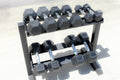 Rubber Hex Dumbbell Set - 5 - 25 LB - 5 Pairs with Rack Bars Weights & Benches