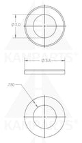 Rubber Pad - 2’’ I.D RUBBER PAD FOR O-BAR 3-3/8’’ O.D Parts & Components