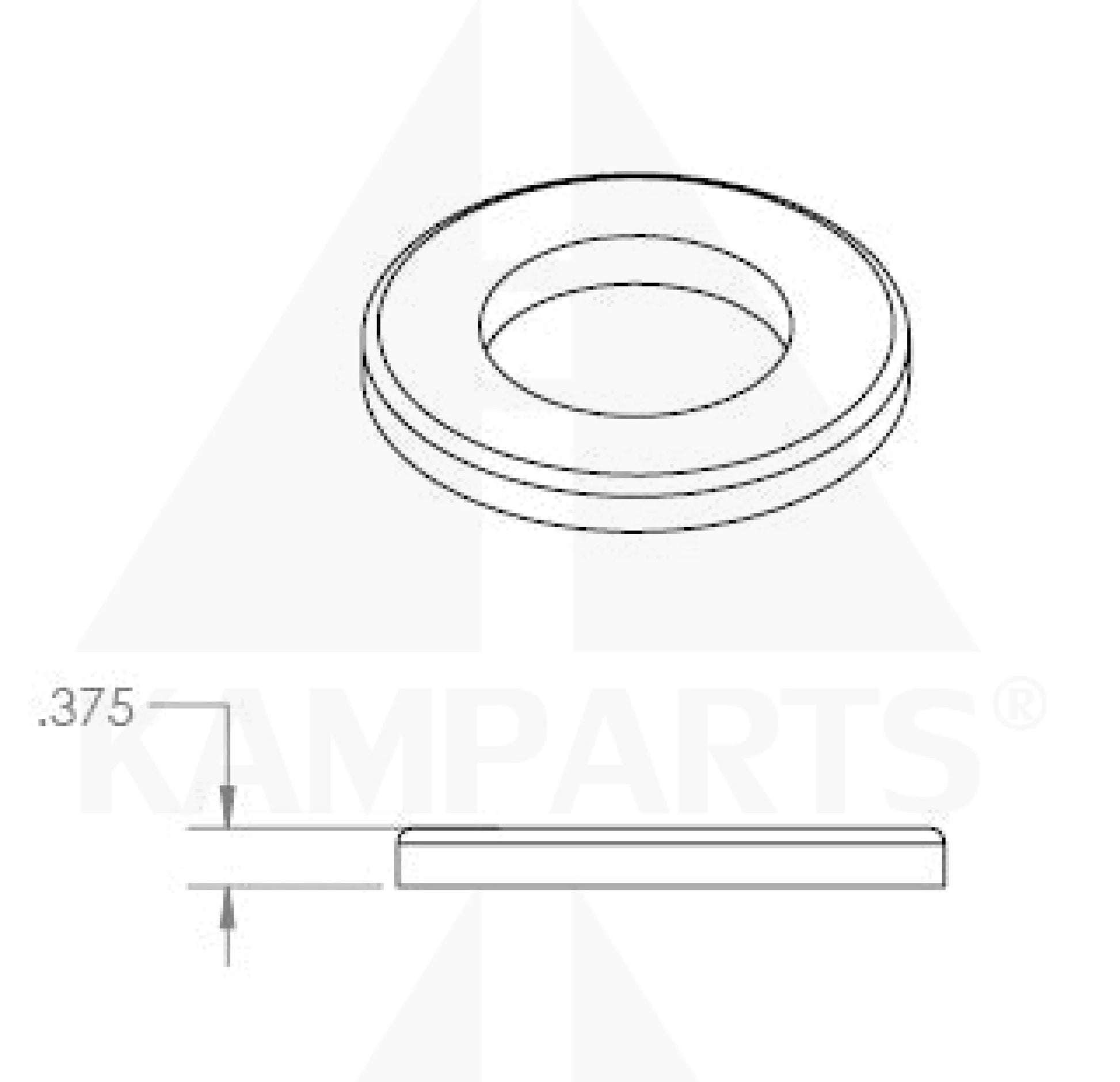 Rubber Pad - 2’’ I.D RUBBER PAD FOR O-BAR 3-3/8’’ O.D Parts & Components