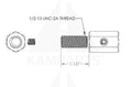 Shaft/Cable Connector w/ 3 Set Screws - 1/2” - For cables upto 3/16’’ Cable-Chain-Belting