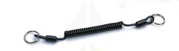 Short Jumbo Cord - 8” with 2 Key Rings. Black Parts & Components