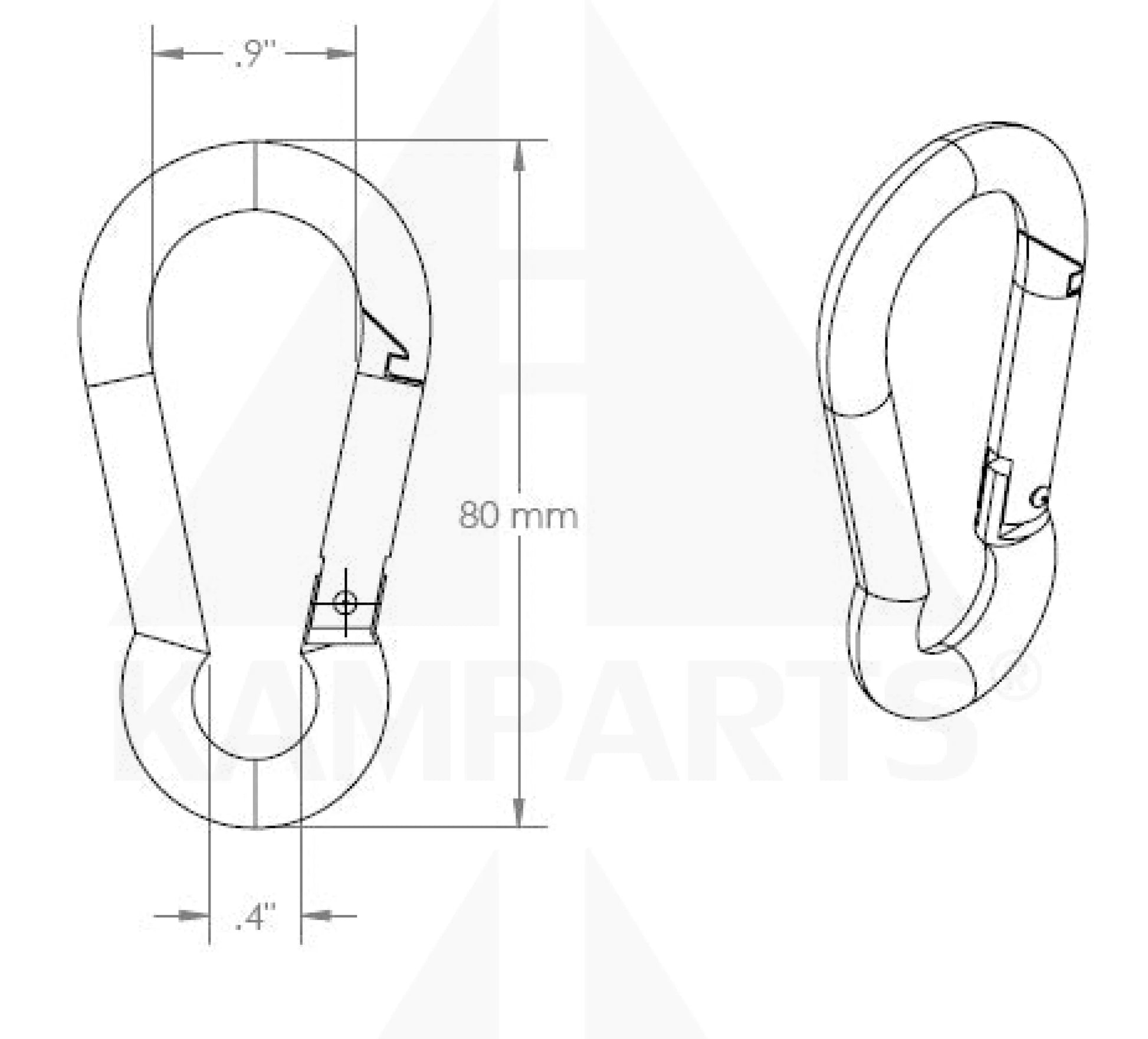 Snap Hook - 8mm Parts & Components