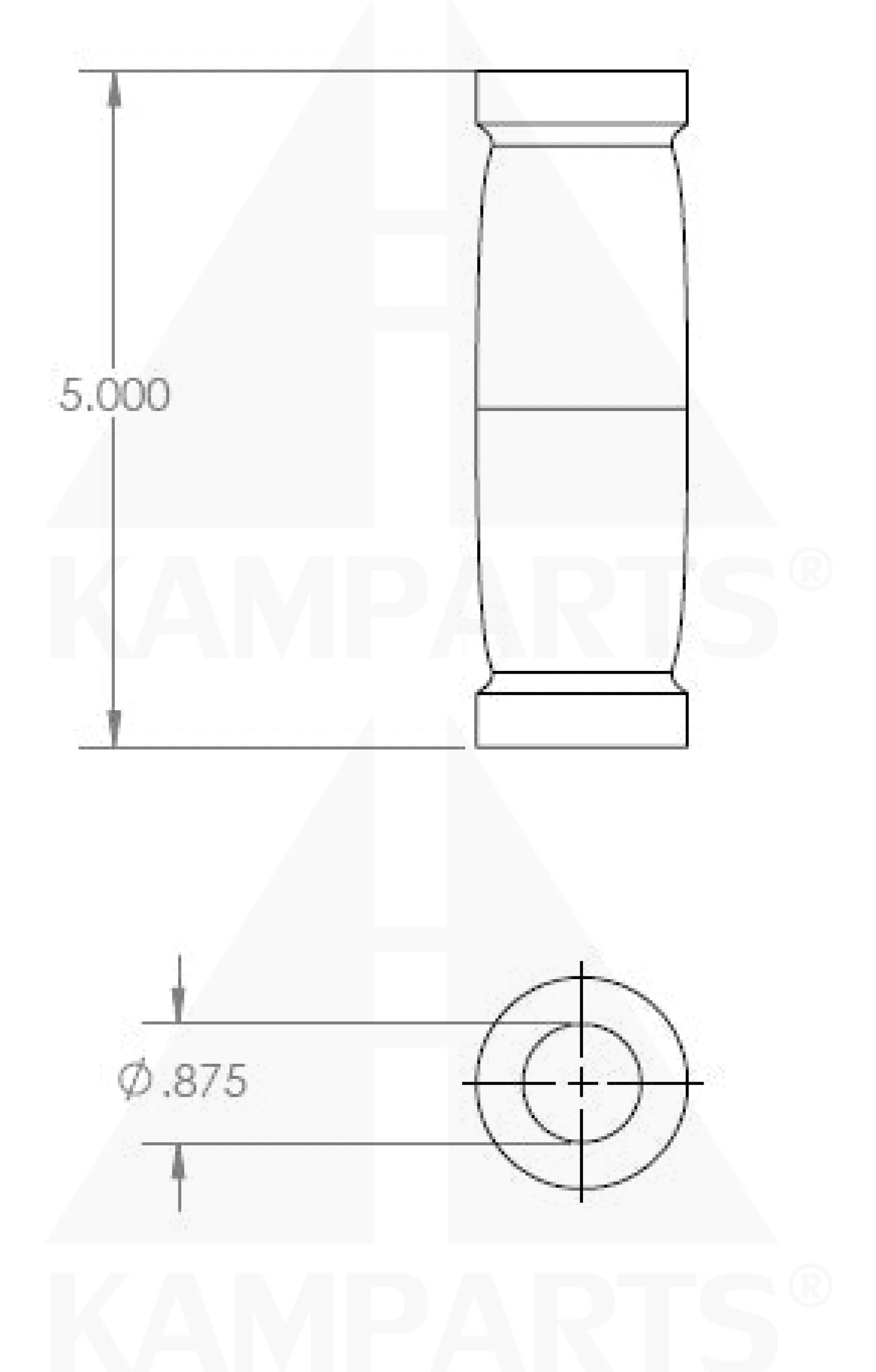 Soft Foam Grip - 5”L. Fits 3/4” to 7/8” Tube/Rod Parts & Components