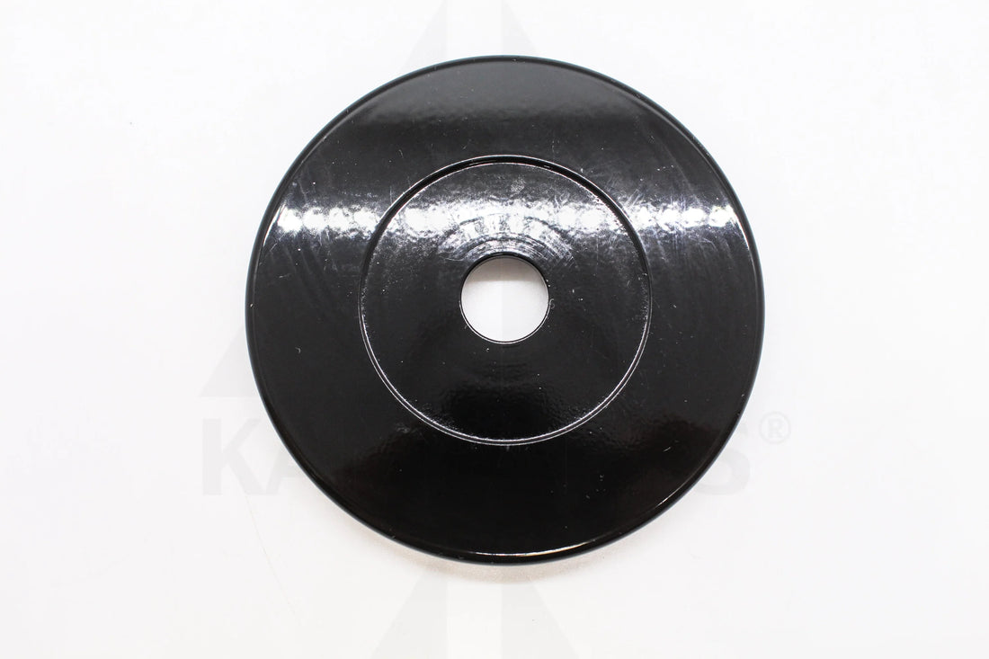 Solid Steel Black End Plate - 1.25 LB. 2 slots Bars Weights & Benches
