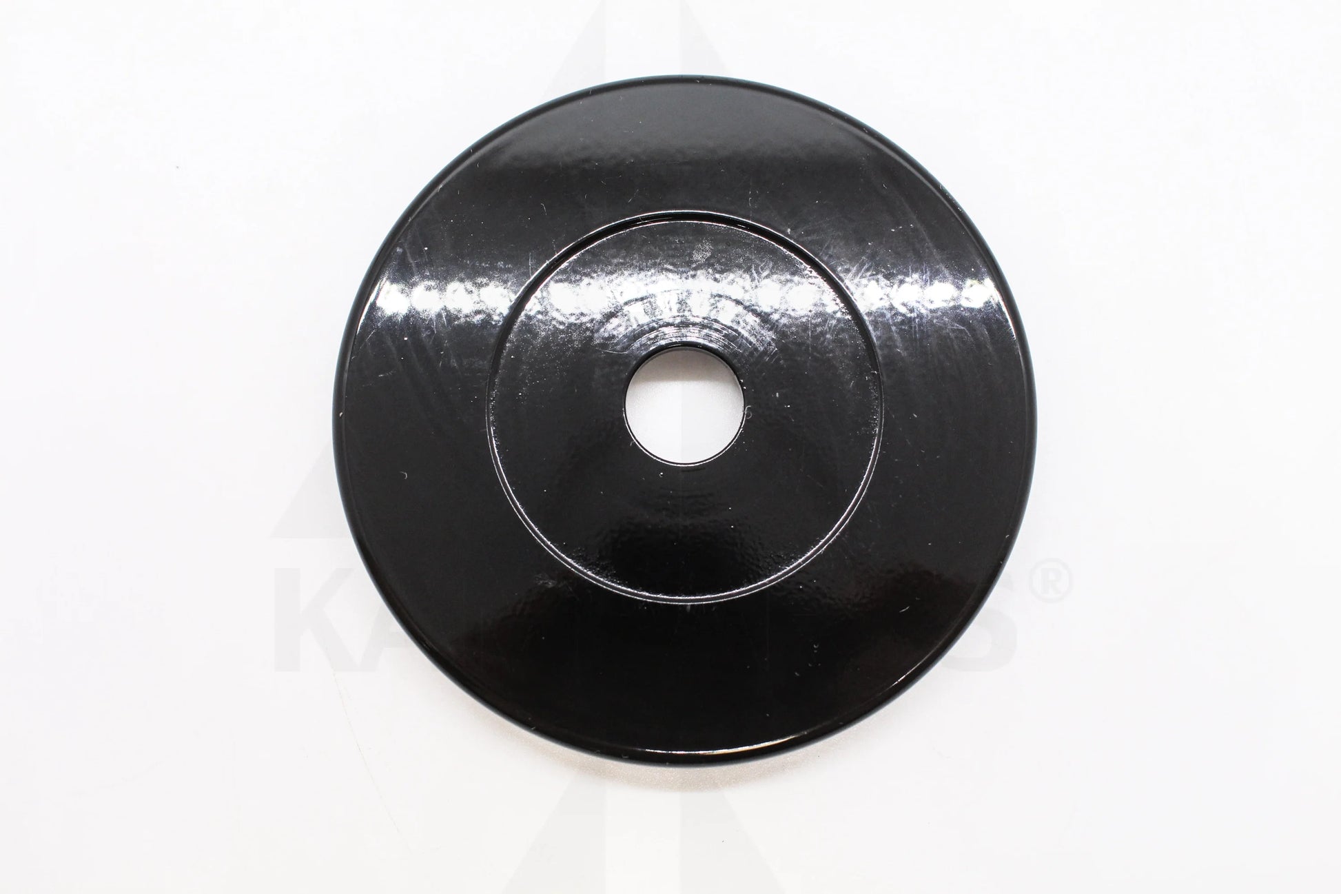 Solid Steel Black End Plate - 1.25 LB. 2 slots Bars Weights & Benches
