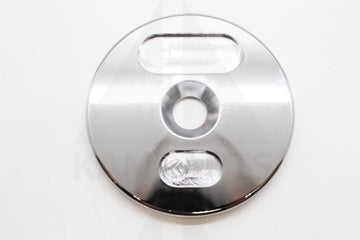 Solid Steel Chrome End Plate - 1.25 LB. 2 slots Bars Weights & Benches