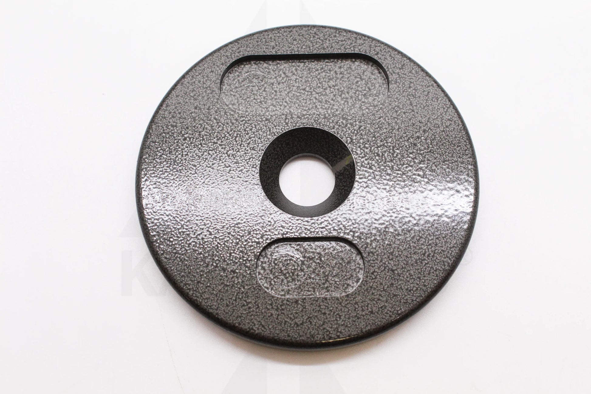 Solid Steel Grey End Plate - 1.25 LB. 2 slots Bars Weights & Benches