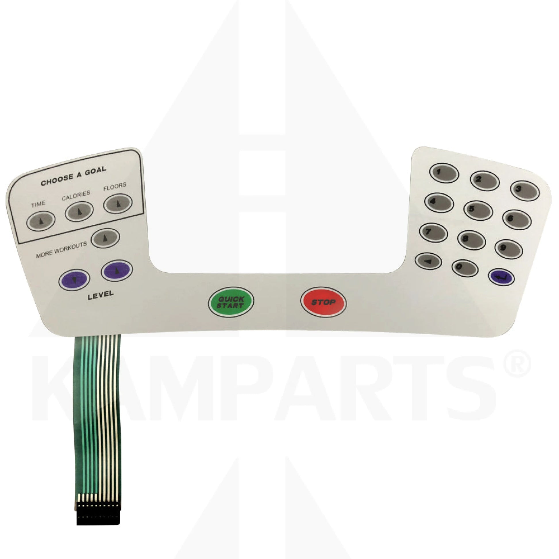 Stairmaster Overlay/Keypad Assembly D1 Console Stepper-Climber Parts