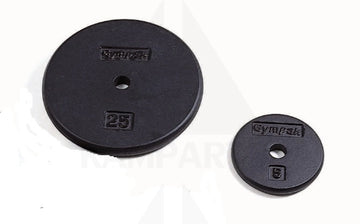 Standard 1’’ Black Flat Plate - 10 LB Bars Weights & Benches