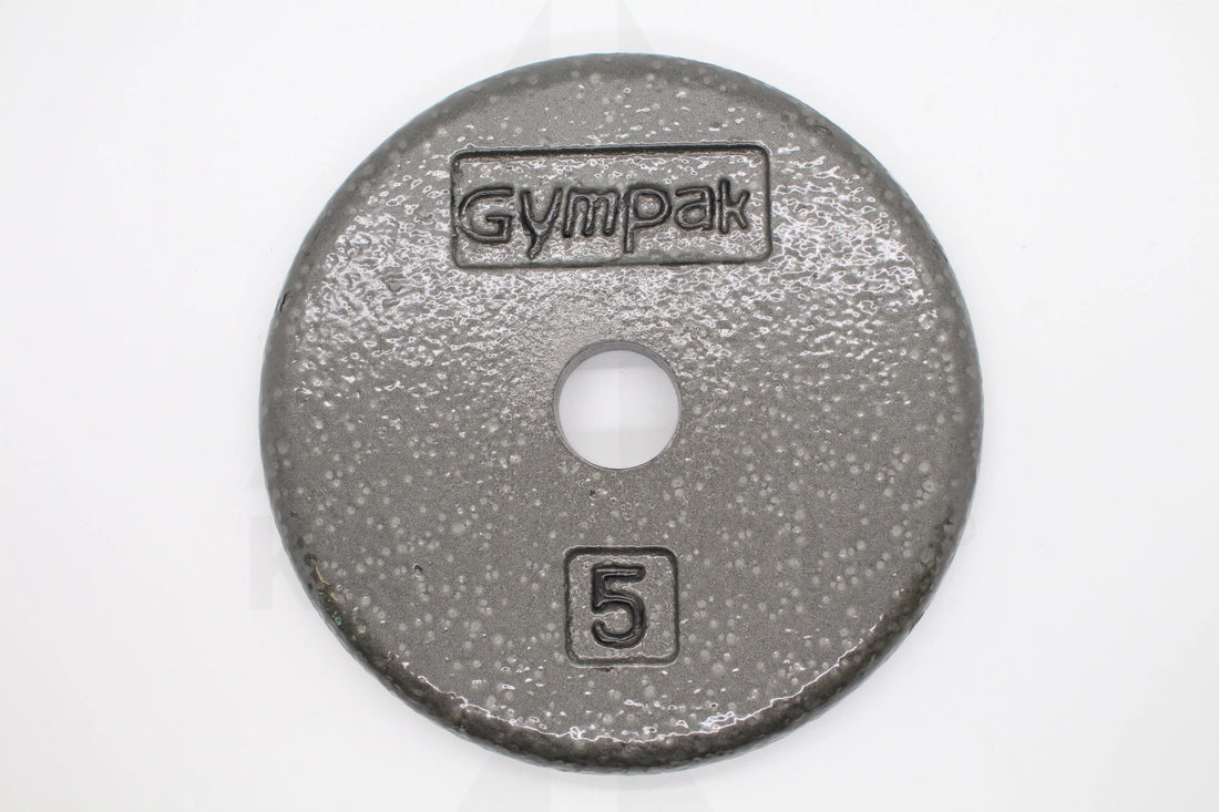 Standard 1’’ Grey Flat Plate - 5 LB Bars Weights & Benches