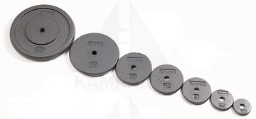 Standard 1’’ Grey Flat Plate - 50 LB Bars Weights & Benches