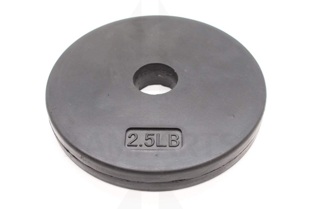 Standard 1’’ Gympak Machined Plate - Rubber - 2.5 LB Bars Weights & Benches