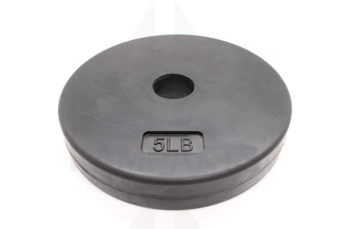 Standard 1’’ Gympak Machined Plate - Rubber - 5 LB Bars Weights & Benches