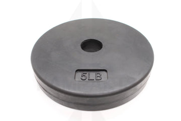 Standard 1’’ Gympak Machined Plate - Rubber - 5 LB Bars Weights & Benches
