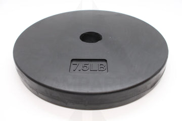 Standard 1’’ Gympak Machined Plate - Rubber - 7.5 LB Bars Weights & Benches