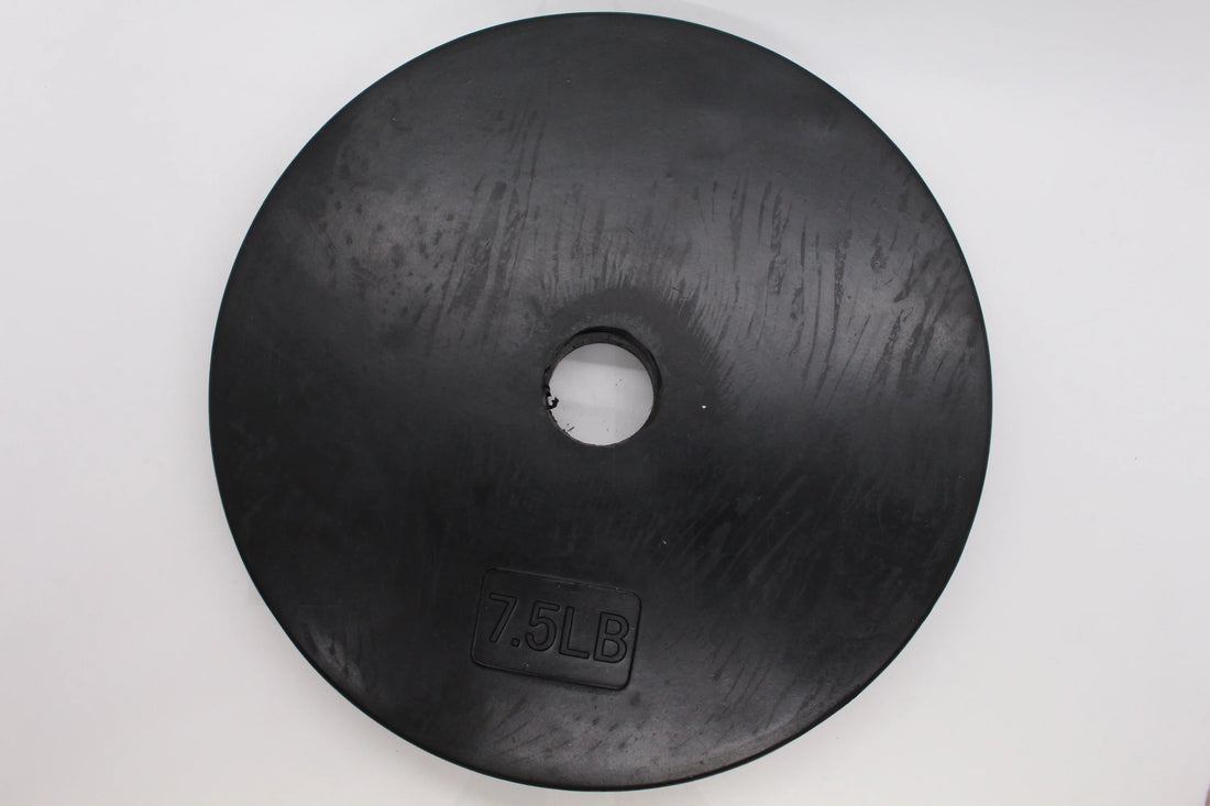 Standard 1’’ Gympak Machined Plate - Rubber - 7.5 LB Bars Weights & Benches