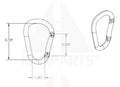 Super Aluminum Jumbo Hook - 12mm Diameter Parts & Components