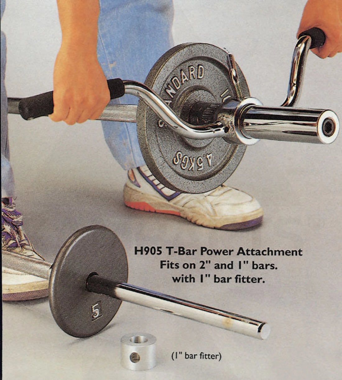 T-Bar Holder - Fits 1” and 2” Bars with 1” Adaptor Bars Weights & Benches