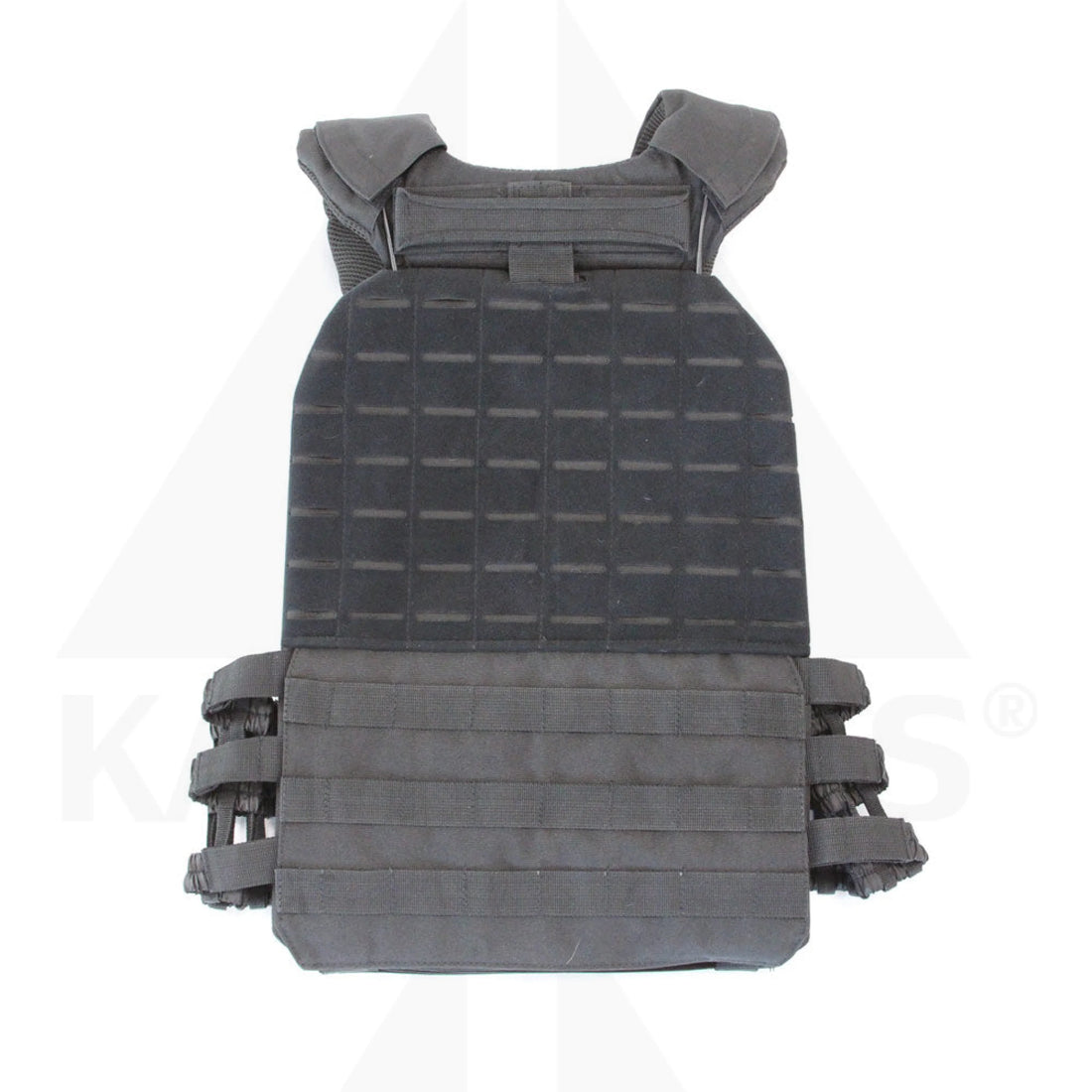Tactical Plate Carrier / Weight Vest - Black 5.75 LB CAST WEIGHT PLATE - PAIR Fitness Products