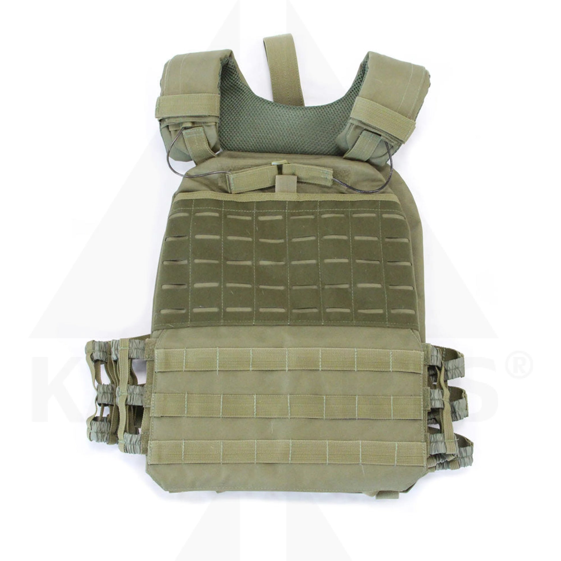 Tactical Plate Carrier / Weight Vest - OLIVE DRAB 5.75 LB CAST WEIGHT PLATE - PAIR Fitness Products