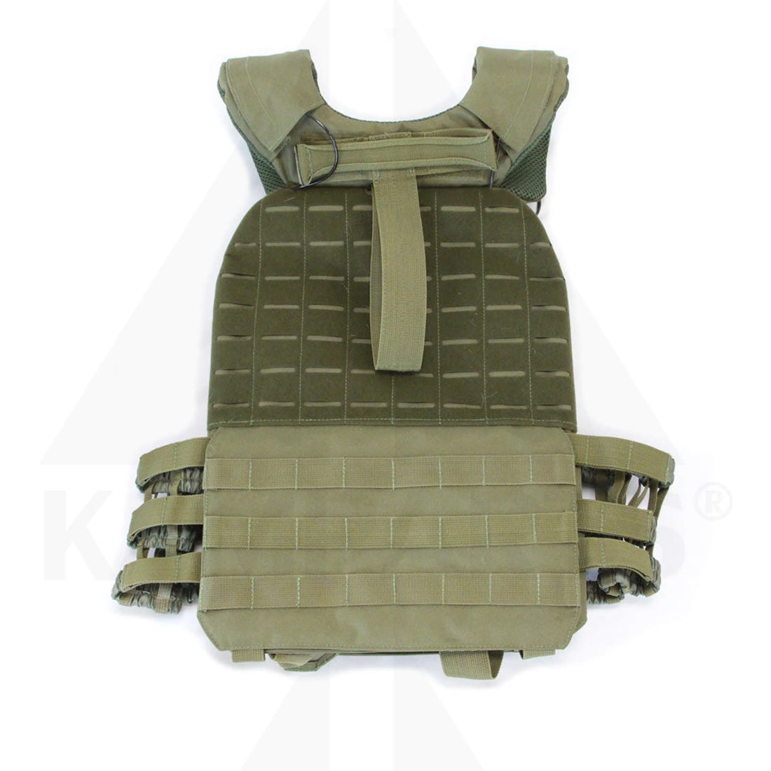 Tactical Plate Carrier / Weight Vest - OLIVE DRAB 5.75 LB CAST WEIGHT PLATE - PAIR Fitness Products