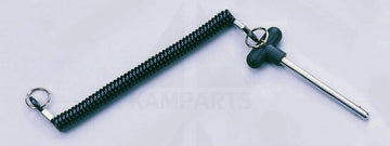 Tensile Locking Pin with Plastic T-knob with 3/8” Bronze Insert - Locking Space 3-3/4” Parts & Components
