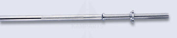 Threaded Barbell Bar - 1” x 72” with Star Lock Collars Bars Weights & Benches