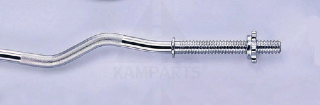 Threaded EZ Curl Bar - 1” x 47” with Star Lock Collars Bars Weights & Benches