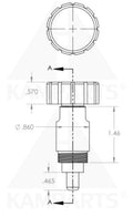 Turn & Release Pop Pin - 3/8” with Nut Parts & Components